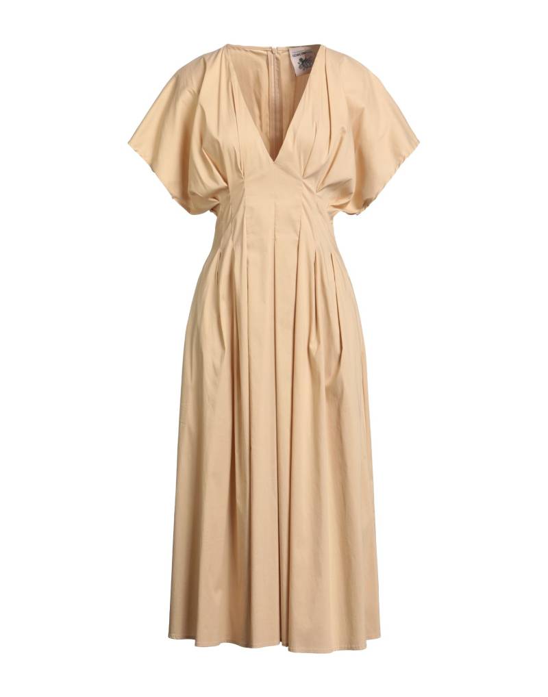 SEMICOUTURE Midi-kleid Damen Beige von SEMICOUTURE