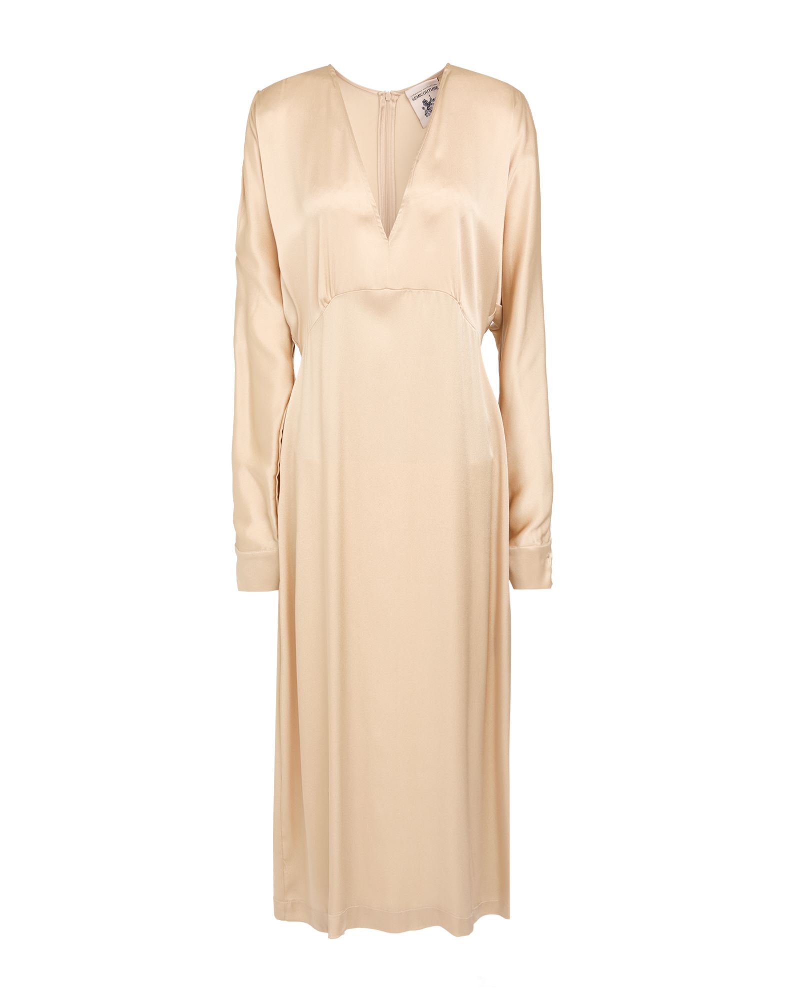 SEMICOUTURE Midi-kleid Damen Beige SEMICOUTURE Midi-kleid Damen Beige von SEMICOUTURE