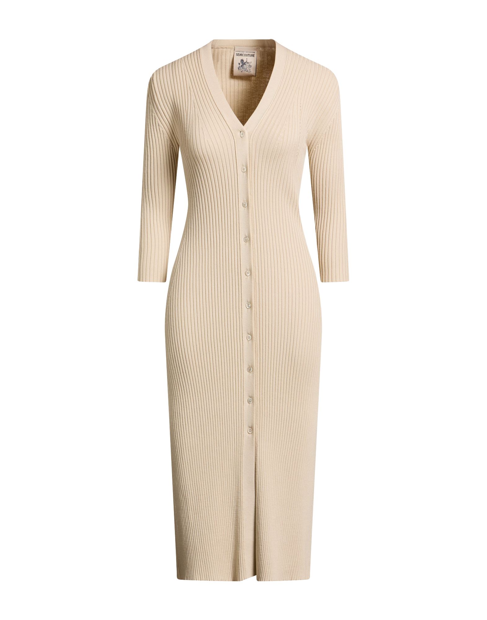 SEMICOUTURE Midi-kleid Damen Beige von SEMICOUTURE
