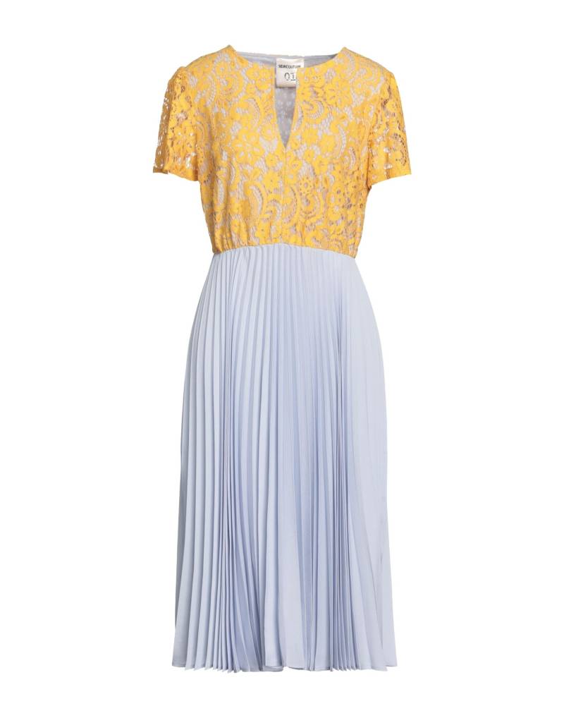 SEMICOUTURE Midi-kleid Damen Gelb von SEMICOUTURE