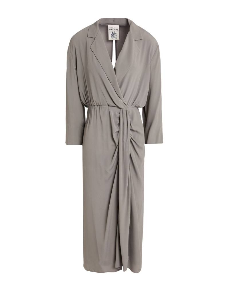 SEMICOUTURE Midi-kleid Damen Maulwurfsgrau von SEMICOUTURE