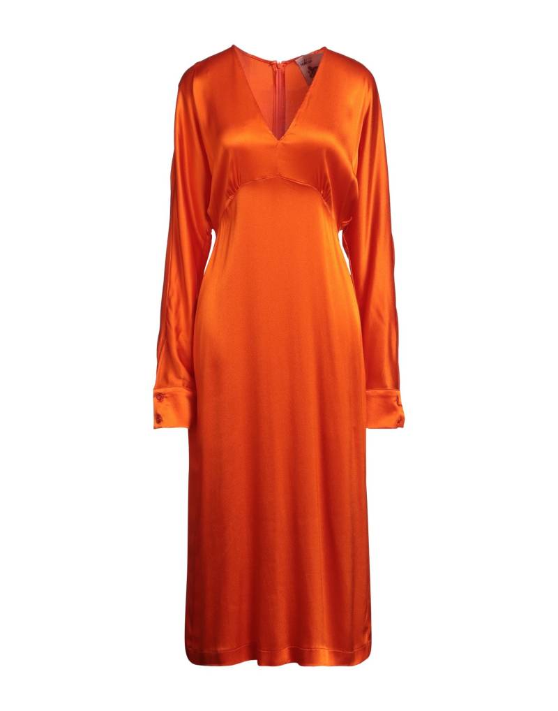 SEMICOUTURE Midi-kleid Damen Orange von SEMICOUTURE