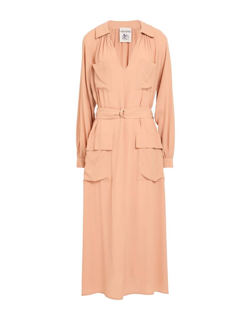 SEMICOUTURE Midi-kleid Damen Pfirsich von SEMICOUTURE