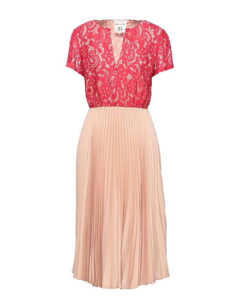 SEMICOUTURE Midi-kleid Damen Rot von SEMICOUTURE