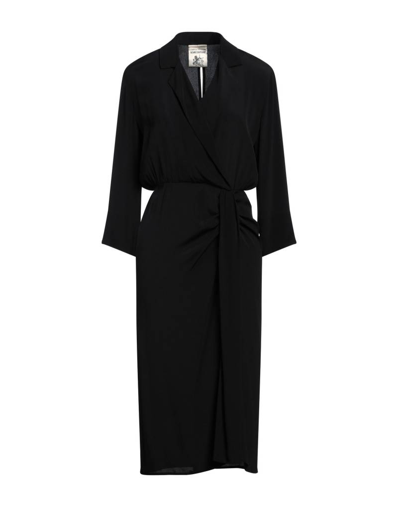 SEMICOUTURE Midi-kleid Damen Schwarz SEMICOUTURE Midi-kleid Damen Schwarz von SEMICOUTURE