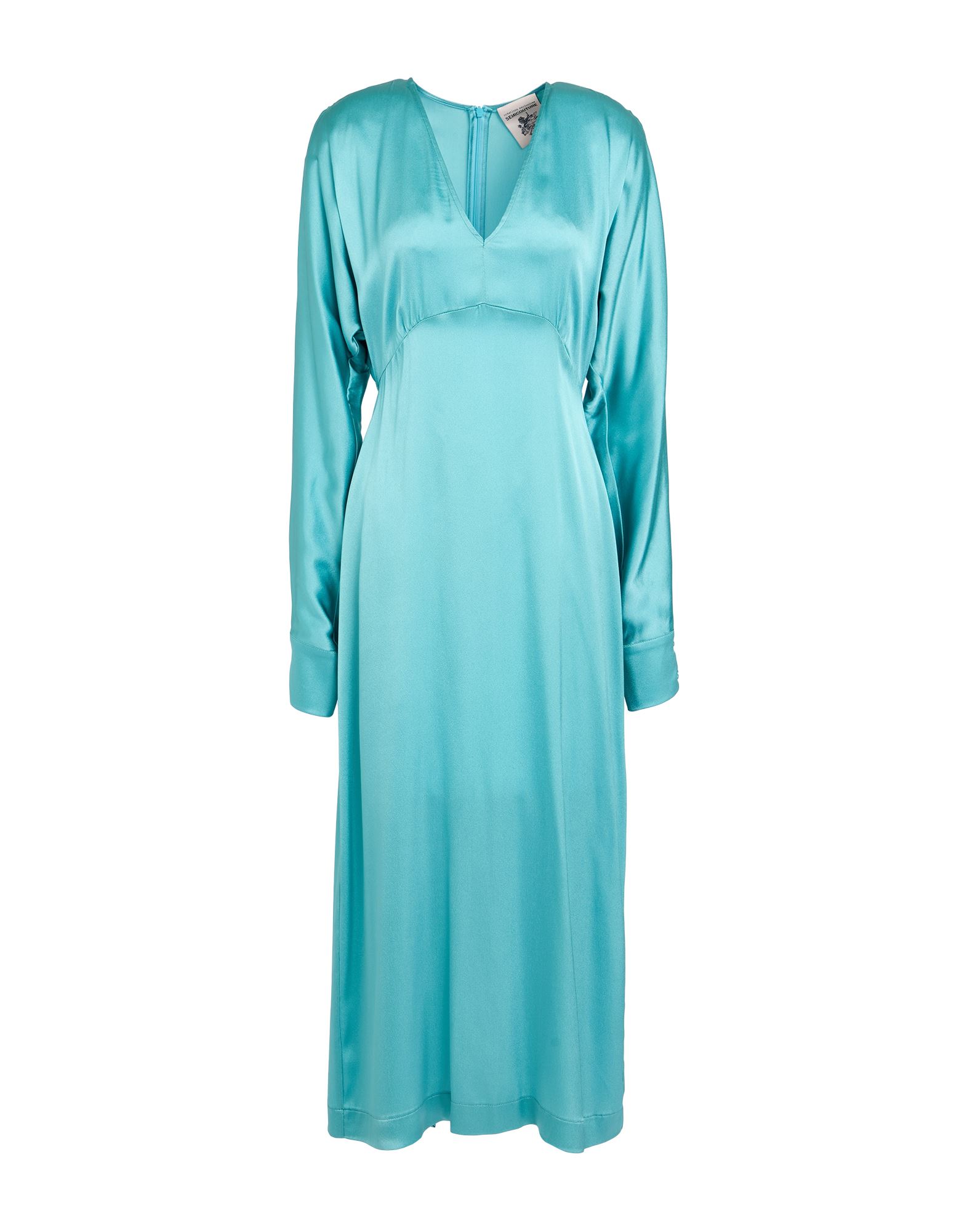 SEMICOUTURE Midi-kleid Damen Tūrkis SEMICOUTURE Midi-kleid Damen Tūrkis von SEMICOUTURE