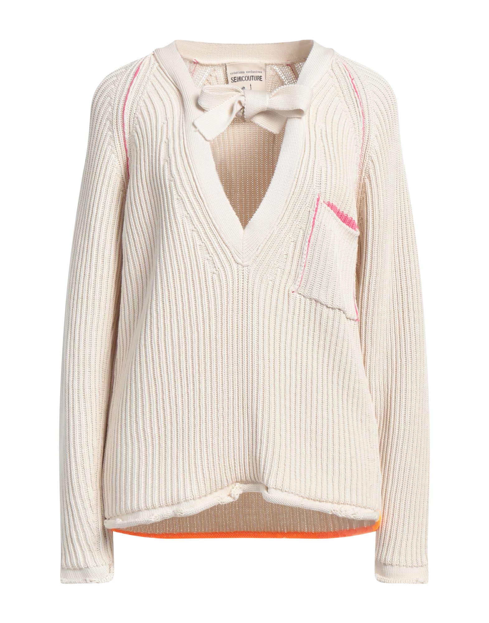 SEMICOUTURE Pullover Damen Beige von SEMICOUTURE