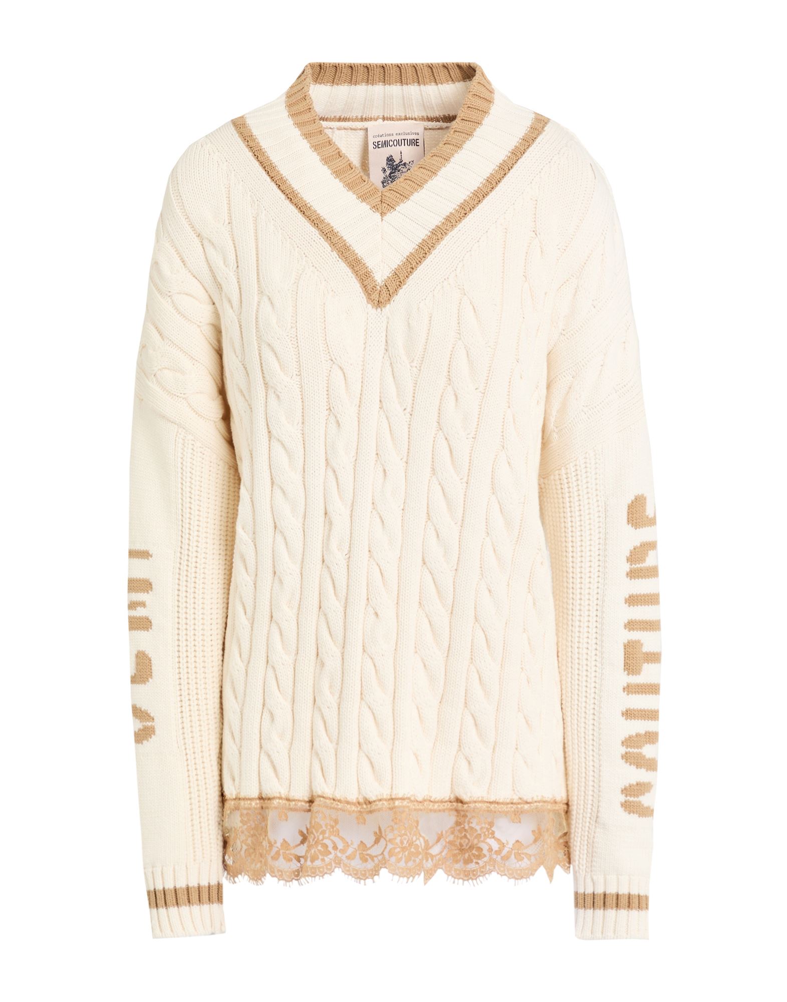 SEMICOUTURE Pullover Damen Elfenbein von SEMICOUTURE