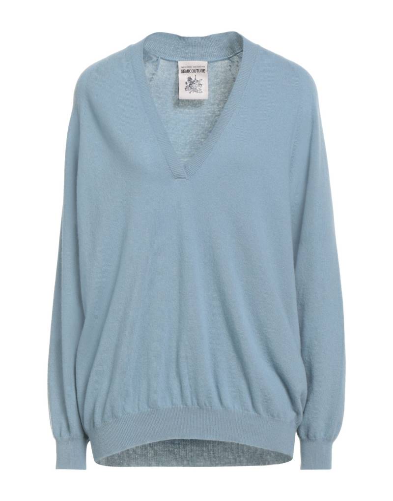 SEMICOUTURE Pullover Damen Himmelblau von SEMICOUTURE
