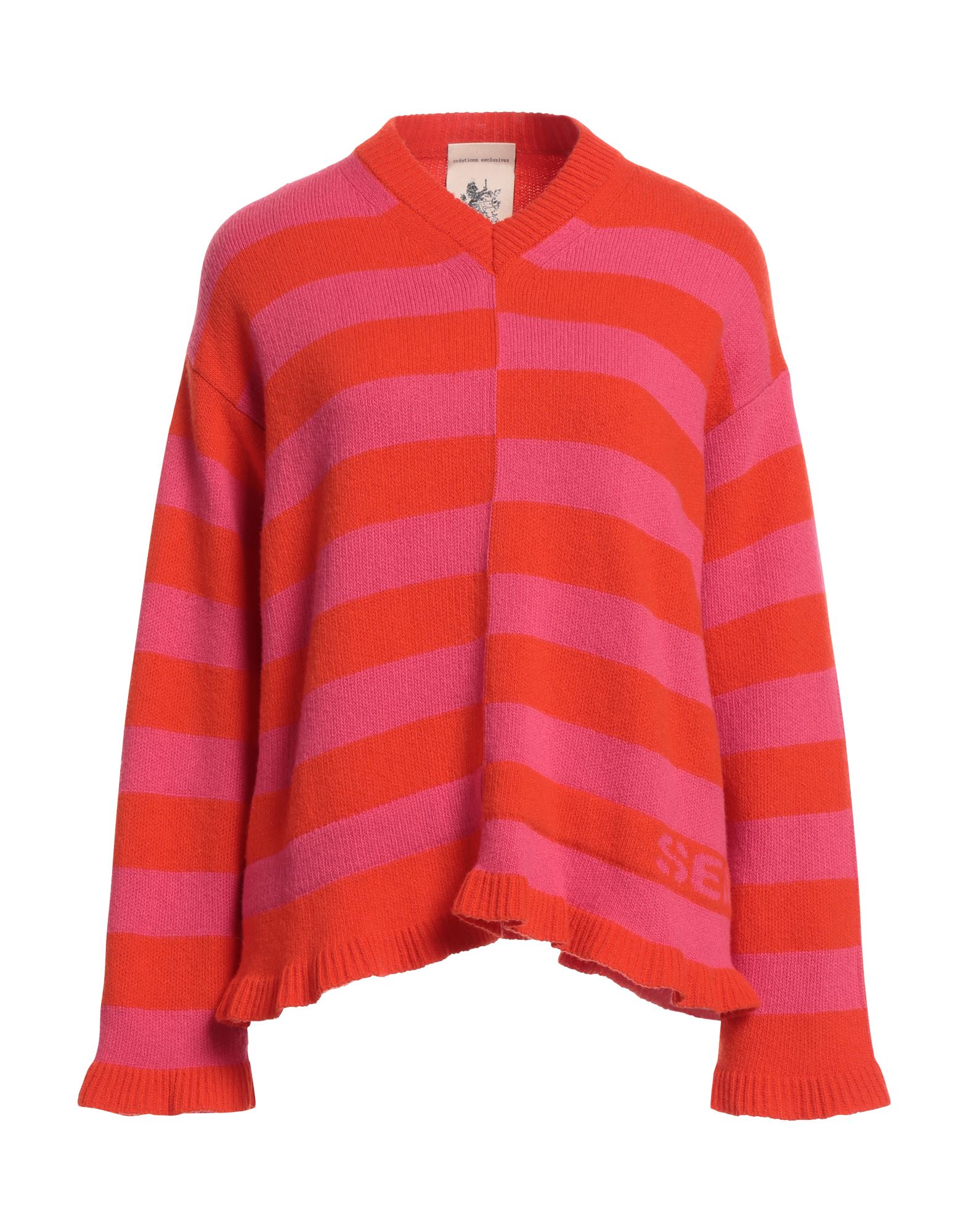 SEMICOUTURE Pullover Damen Orange SEMICOUTURE Pullover Damen Orange von SEMICOUTURE