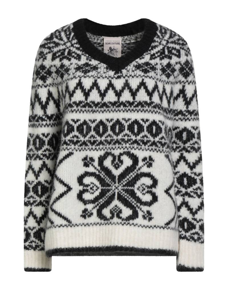SEMICOUTURE Pullover Damen Weiß von SEMICOUTURE