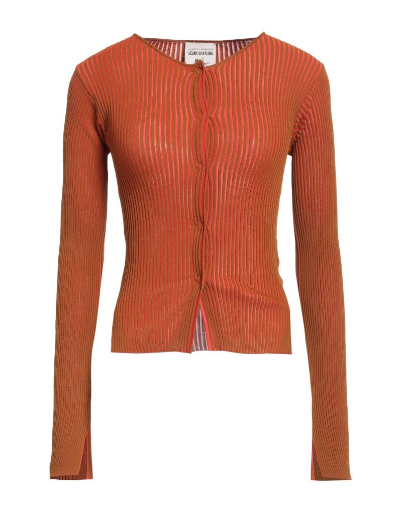 SEMICOUTURE Strickjacke Damen Braun von SEMICOUTURE