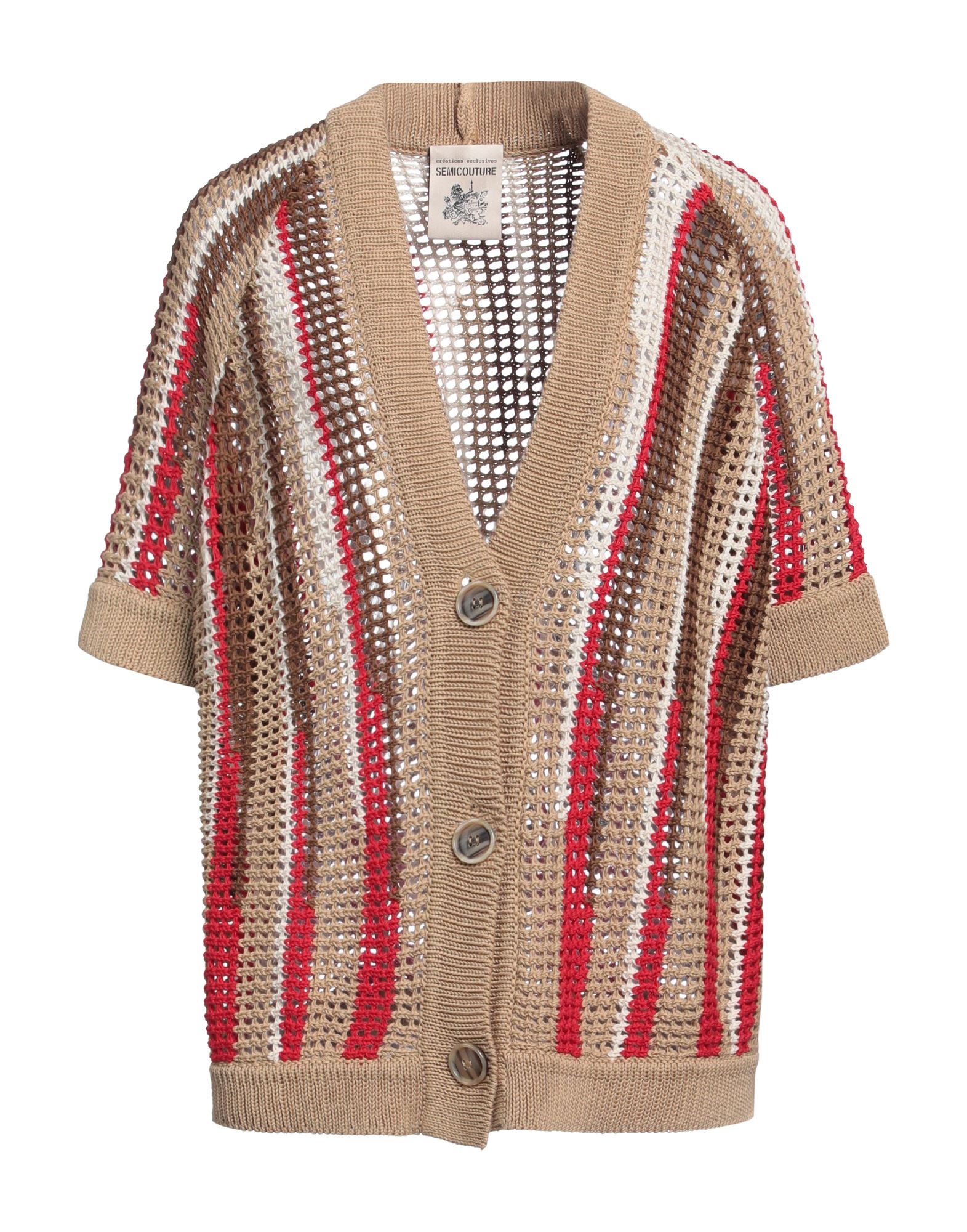 SEMICOUTURE Strickjacke Damen Khaki von SEMICOUTURE