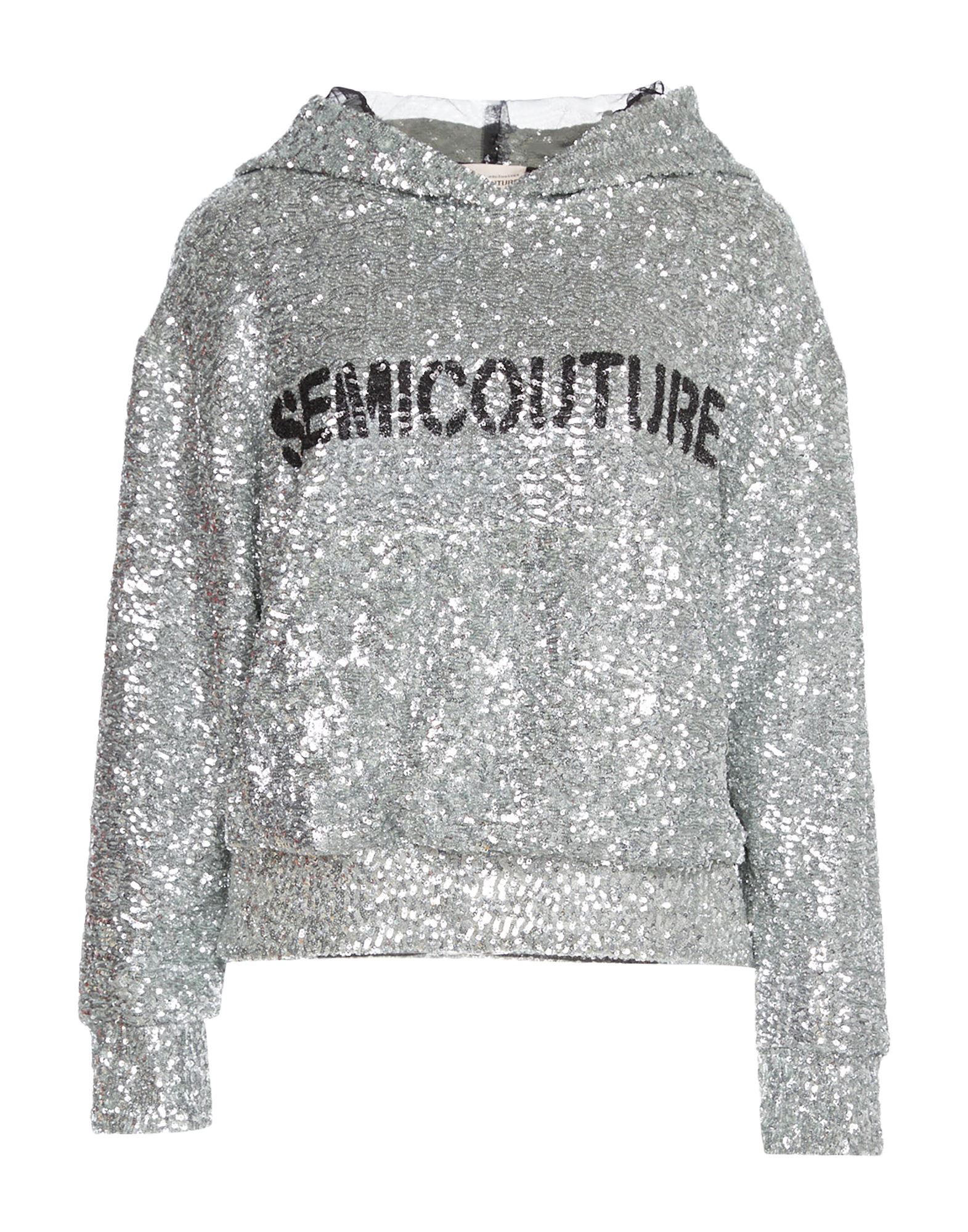 SEMICOUTURE Sweatshirt Damen Silber von SEMICOUTURE