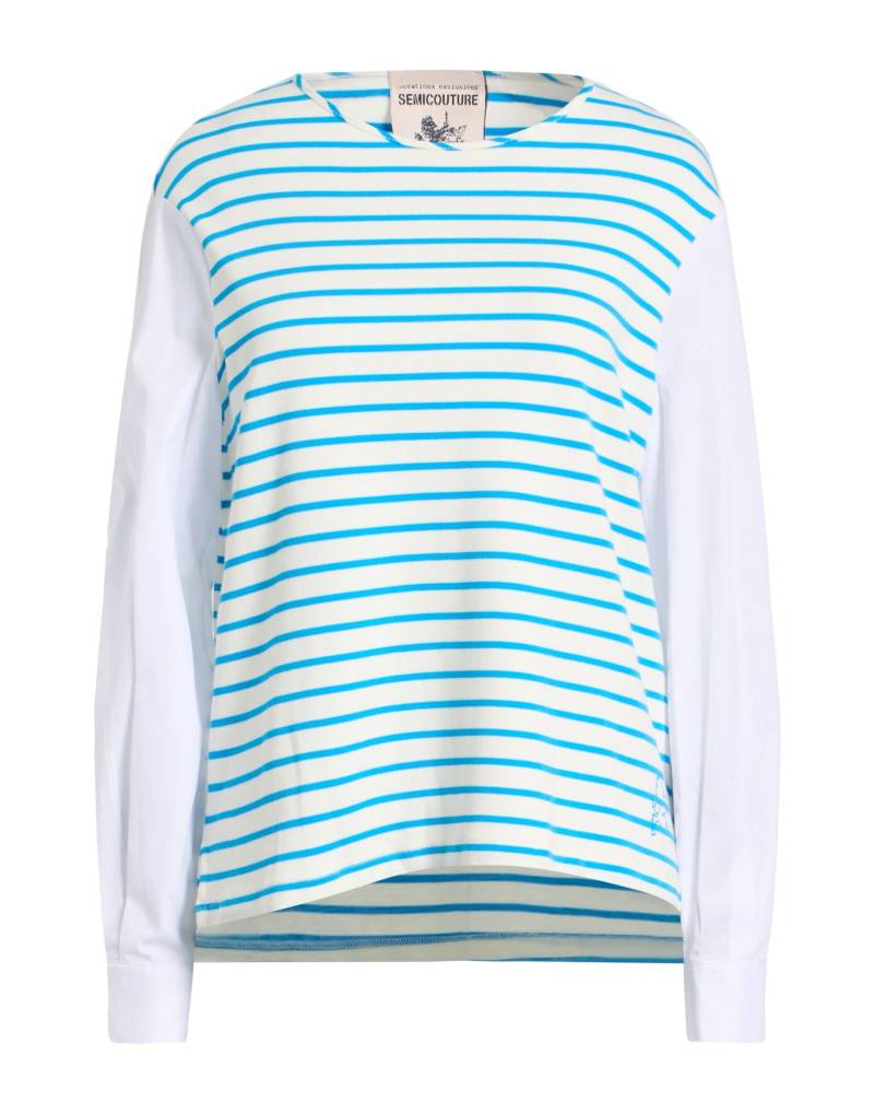SEMICOUTURE T-shirts Damen Azurblau von SEMICOUTURE
