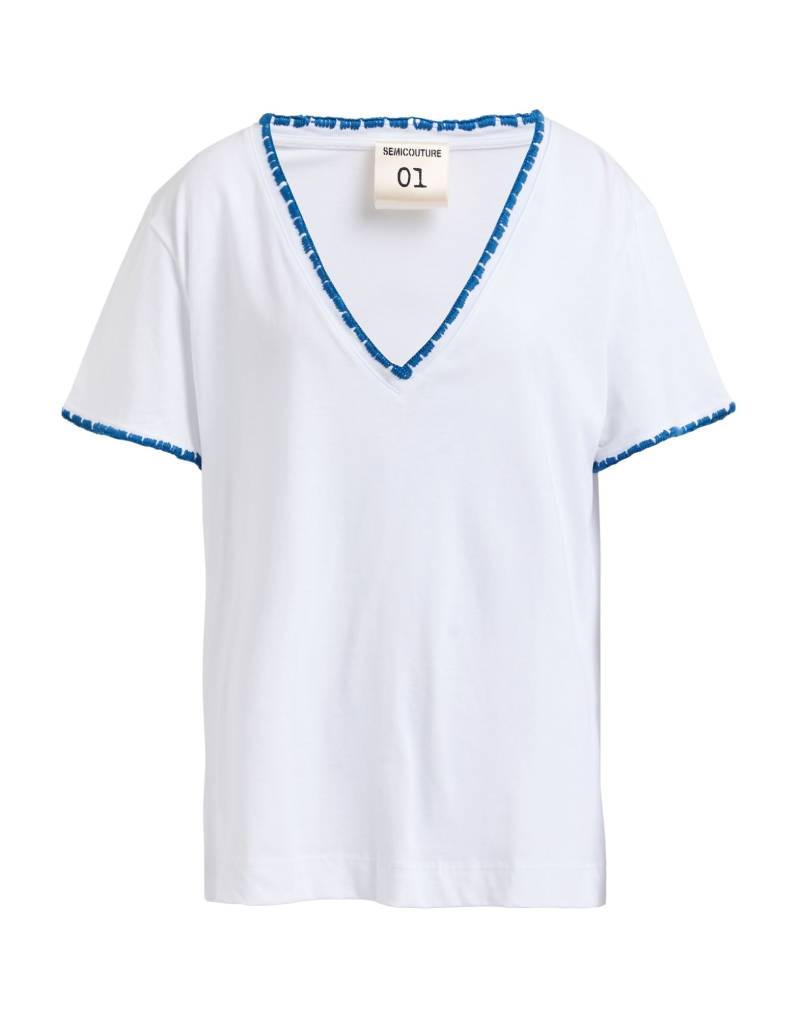 SEMICOUTURE T-shirts Damen Azurblau von SEMICOUTURE