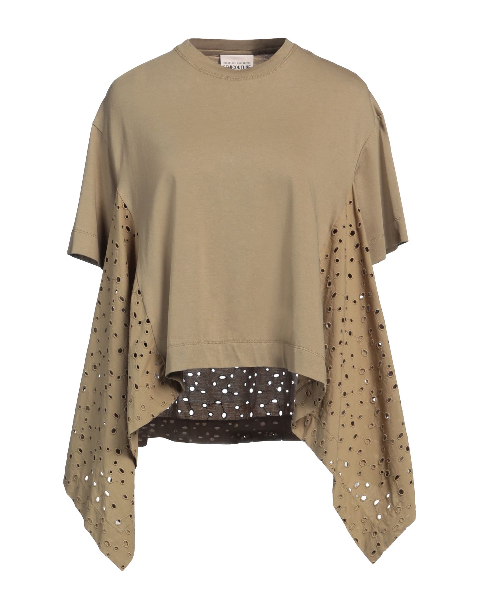 SEMICOUTURE T-shirts Damen Khaki SEMICOUTURE T-shirts Damen Khaki von SEMICOUTURE