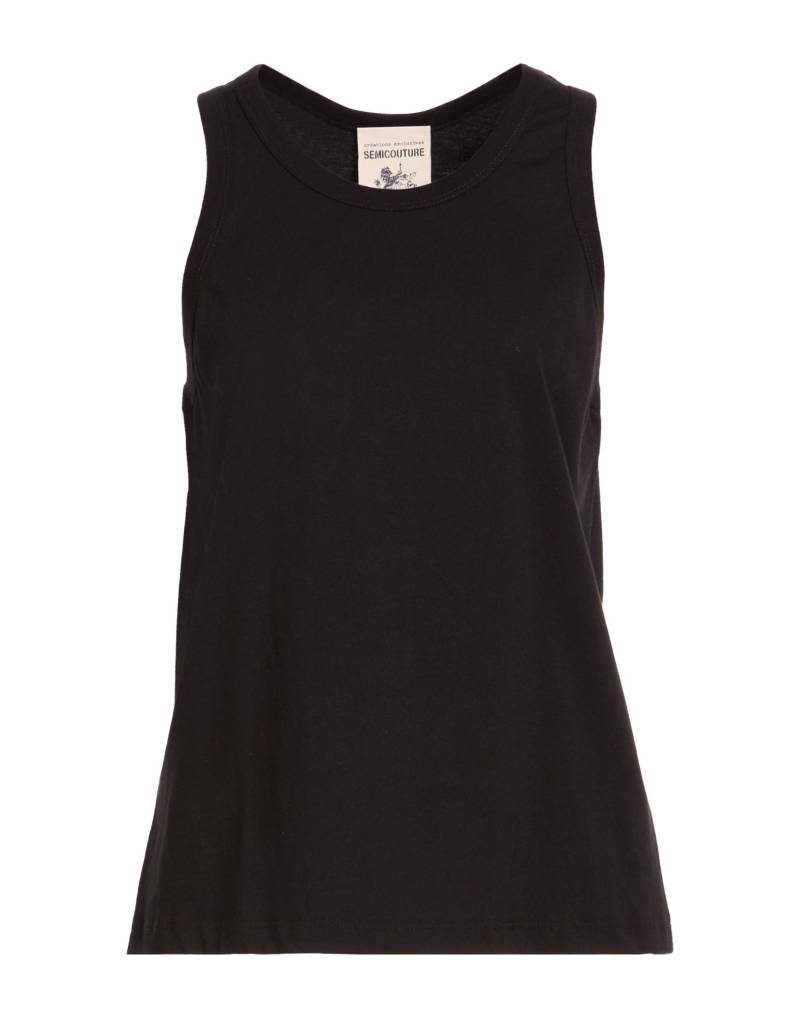 SEMICOUTURE Tank Top Damen Schwarz von SEMICOUTURE