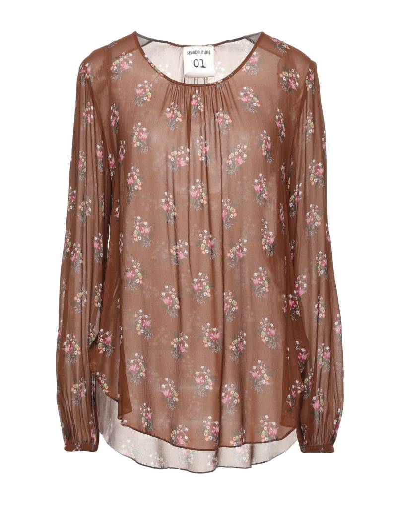 SEMICOUTURE Top Damen Braun von SEMICOUTURE
