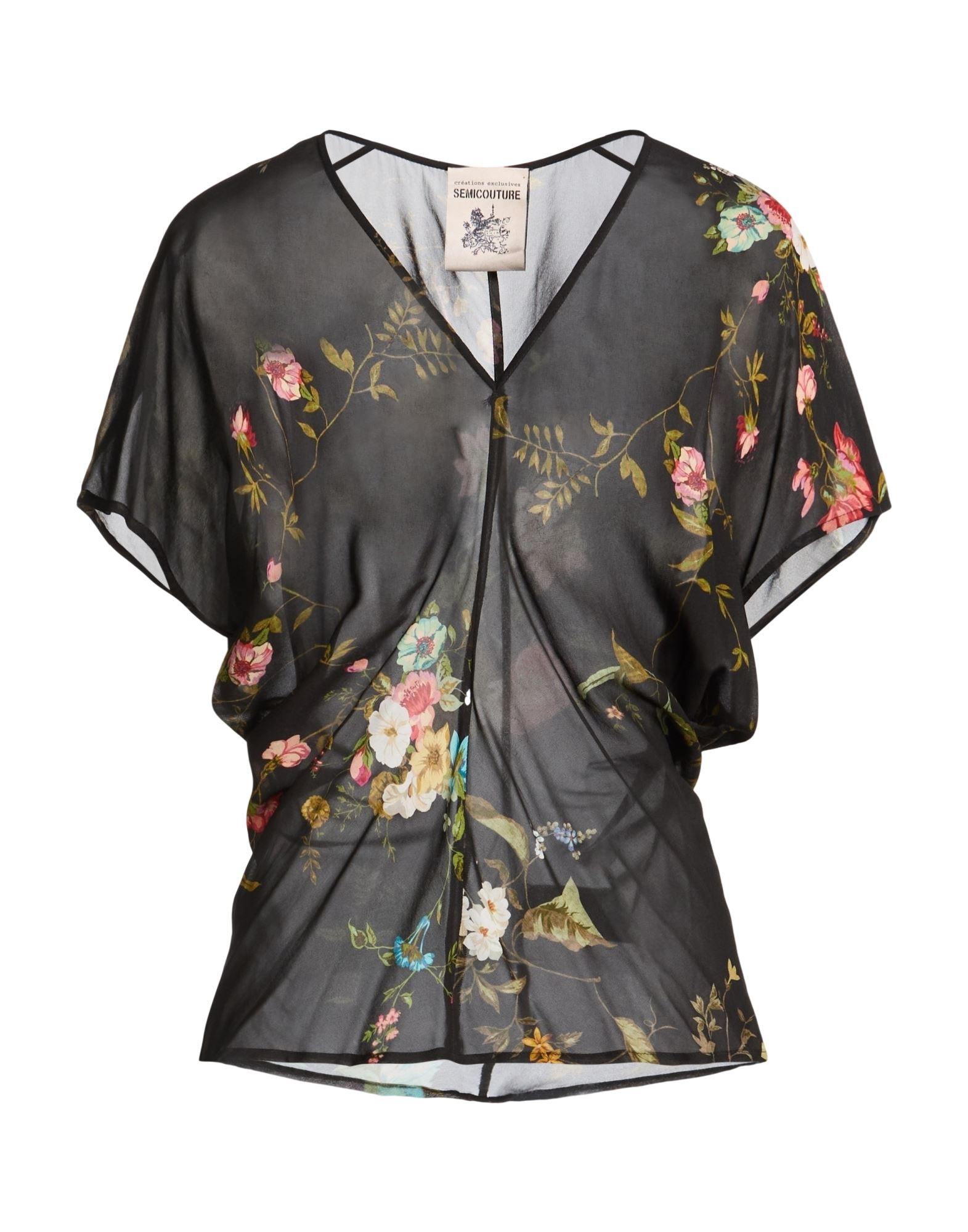 SEMICOUTURE Top Damen Schwarz von SEMICOUTURE