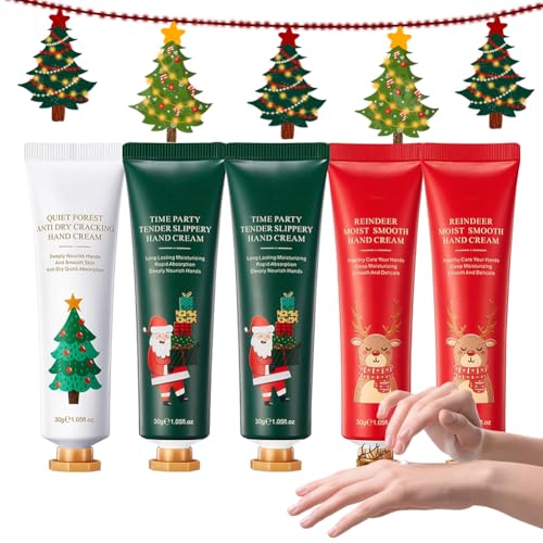 5PCS Handcremes Set,Handcreme Geschenkset,Weihnachtseis Handpflegecreme,Handcreme Geschenk Set,Weihnachten Handcreme,Hand Feuchtigkeitscreme,Handcreme Damen Geschenkset,Mini Handcreme Damen,30g von SEMINISMAR