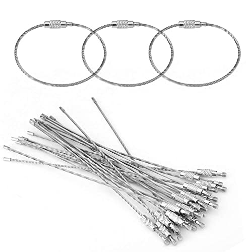 Draht Schlüsselanhänger,Edelstahldraht Schlüsselbund,Schlüsselanhänger Stahldraht Keychain,Kabelschlaufe Schlüsselanhänger Ketten Schlüsselring,Edelstahl Draht Schlüsselanhänger,20 Stück(1,5 mm*100mm) Draht Schlüsselanhänger,Edelstahldraht Schlüsselbund,Schlüsselanhänger Stahldraht Keychain,Kabelschlaufe Schlüsselanhänger Ketten Schlüsselring,Edelstahl Draht Schlüsselanhänger,20 Stück(1,5 mm*100mm) von SEMINISMAR