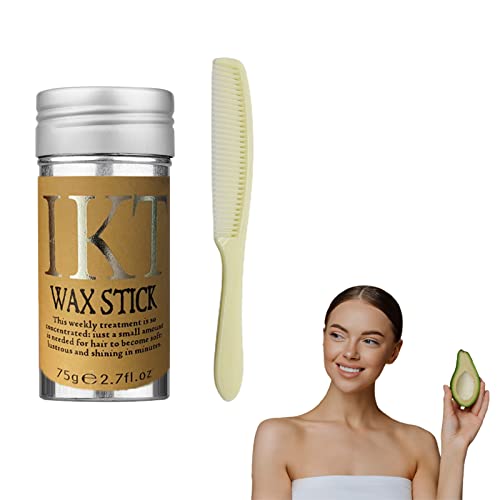 Haarwachs Stick,Hair Wax Stick,Wachs-Stick für Haare,Styling Haar Wachs,Wachsstab für Haar,Wachs-Stick für Haare Perücken Rand Kontrolle Slick,Haar Wachs Frisur Gel Stick,Styling Wax Stick, 75g von SEMINISMAR