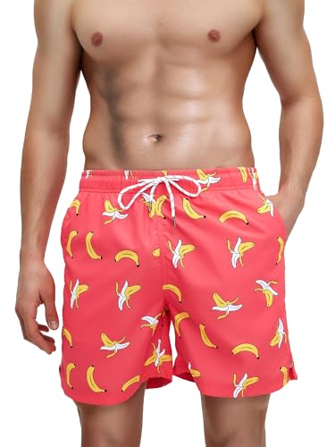 SEMPERFUN Badehosen Männer, Badehose Herren Schnelltrocknend, Badehose für Herren Jungen, Badeshorts für Männer, Badehose Lang Herren Schwimmhose mit Mash-Innenfutter Taschen, Swimming Shorts Men von SEMPERFUN