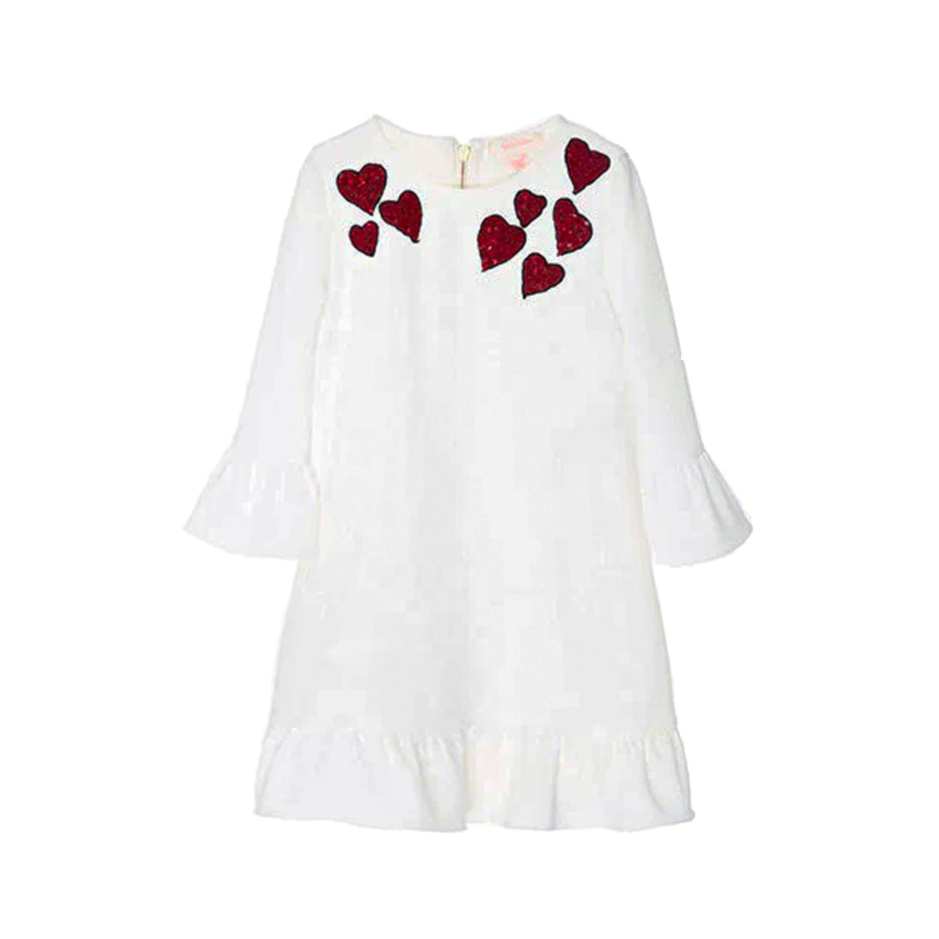 Naya Heart Dress - White - SEMSEM - Girls' Dresses Naya Heart Dress - White - SEMSEM - Girls' Dresses von SEMSEM