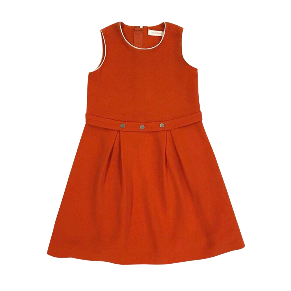Salma Snap Dress - Orange - Orange - SEMSEM - Girls' Dresses Salma Snap Dress - Orange - Orange - SEMSEM - Girls' Dresses von SEMSEM