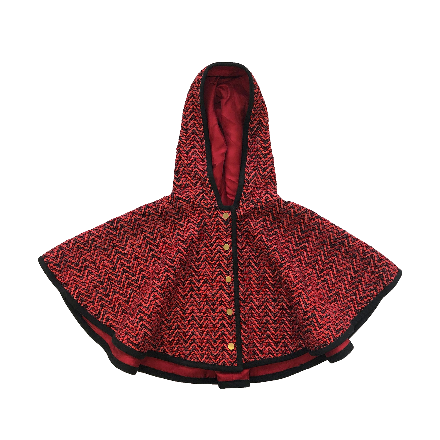 Sameera Cape Jacket - Red - Red - SEMSEM - Girls' Outerwear Sameera Cape Jacket - Red - Red - SEMSEM - Girls' Outerwear von SEMSEM