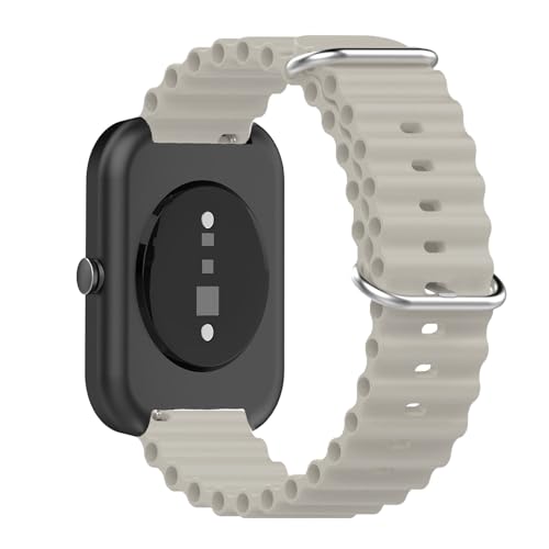 SENAYAH Armband Kompatibel mit CMF Watch Pro, Weich Silikon Sport Armbänder Kompatibel mit CMF by Nothing Watch Pro Einstellbar Armband für Damen Herren Ersatzgurt Zubehör (Beige) von SENAYAH