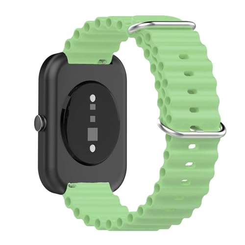 SENAYAH Armband Kompatibel mit CMF Watch Pro, Weich Silikon Sport Armbänder Kompatibel mit CMF by Nothing Watch Pro Einstellbar Armband für Damen Herren Ersatzgurt Zubehör (Hellgrün) von SENAYAH