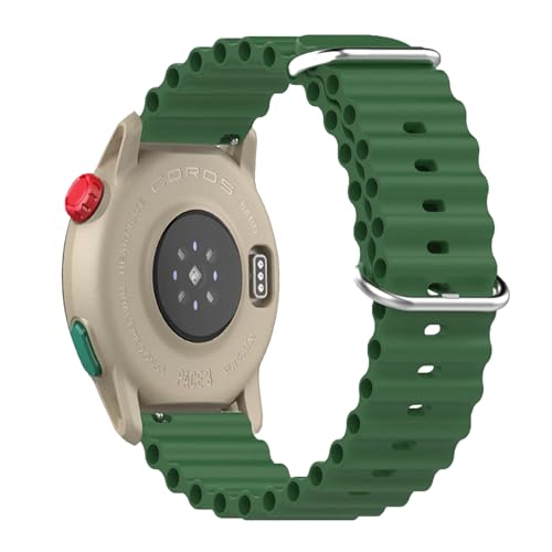 SENAYAH Armband Kompatibel mit COROS PACE 3, Weich Silikon Sport Armbänder Kompatibel mit COROS PACE 3 Einstellbar Armband für Damen Herren Ersatzgurt Zubehör Uhrenarmband (Grün) von SENAYAH