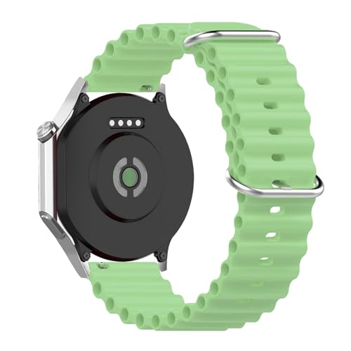 SENAYAH Armband Kompatibel mit OnePlus Watch 3, Weich Silikon Sport Armbänder Kompatibel mit OnePlus Watch 3 Einstellbar Armband für Damen Herren Ersatzgurt Zubehör Uhrenarmband (Hellgrün) von SENAYAH