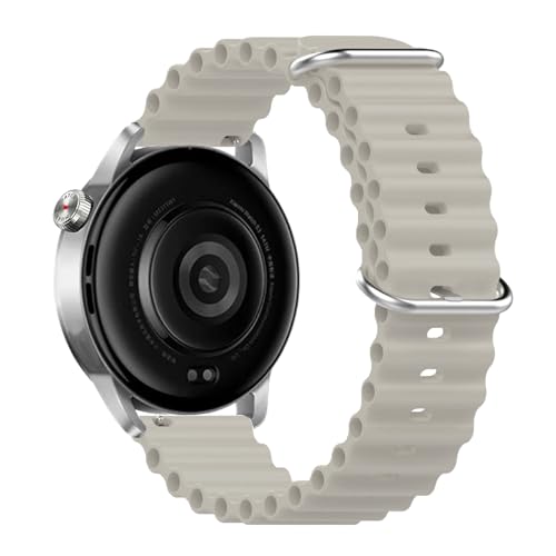 SENAYAH Silikonarmband Kompatibel mit CMF Watch Pro 2, Sport Ersatzgurt Armband Kompatibel mit CMF by Nothing Watch Pro 2 Sportlicher Zubehör Silikon Armbänder für Damen Herren (Beige) von SENAYAH