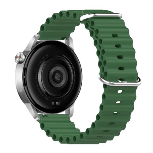 SENAYAH Silikonarmband Kompatibel mit CMF Watch Pro 2, Sport Ersatzgurt Armband Kompatibel mit CMF by Nothing Watch Pro 2 Sportlicher Zubehör Silikon Armbänder für Damen Herren (Grün) von SENAYAH