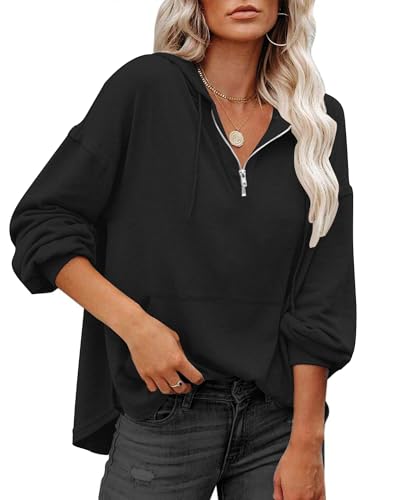 SENBATU Damen Oversize Kapuzenpullover Schwarz XXL SENBATU Damen Oversize Kapuzenpullover Schwarz XXL von SENBATU