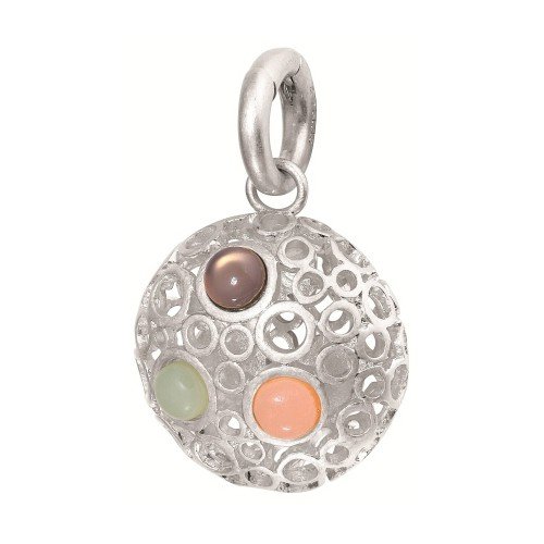 SENCE Copenhagen Multi-Stone Charm matt Silber - Ball Charms Anhänger mit verschiedenen Halbedelsteinen - Messing Silber 925 - R994DD SENCE Copenhagen Multi-Stone Charm matt Silber - Ball Charms Anhänger mit verschiedenen Halbedelsteinen - Messing Silber 925 - R994DD von SENCE Copenhagen