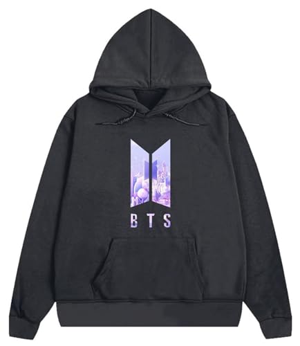 SENCOTEL BTS Kpop Hoodies Herren Proof Hip Hop Hoody Pullover Damen Permission To Dance Pullover Sweatshirts, Schwarz B-t-s, 36 von SENCOTEL