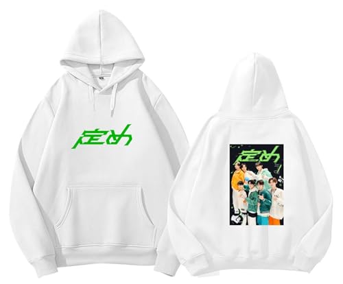 SENCOTEL ENHYPEN Kpop Hoody Herren Engen Hip Hop Hoodies Damen Jungwon Heeseung Jake Sunghoon Sunoo Ni-Ki EN Fans Sweatshirts, En White, 42 von SENCOTEL