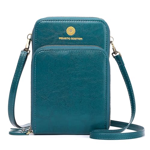 SENDEFN Handytasche zum Umhängen - Handy Umhängetasche Damen Handytasche Leder Handytasche mit Geldbörse zum Umhängen mit Kartenfächer Abnehmbar Schultergurt für Handy von SENDEFN