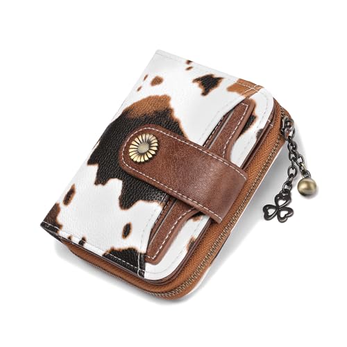 SENDEFN Geldbörse Damen Klein,Geldbeutel Frauen Leder,mit Münzfach Kleines Zipper Brieftasche Kartenhalter mit RFID Blocker von SENDEFN