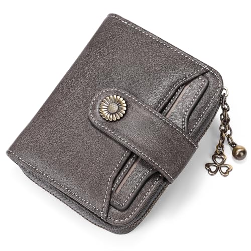 SENDEFN Geldbörse Damen Klein,Geldbeutel Frauen Leder,mit Münzfach Kleines Zipper Brieftasche Kartenhalter mit RFID Blocker von SENDEFN
