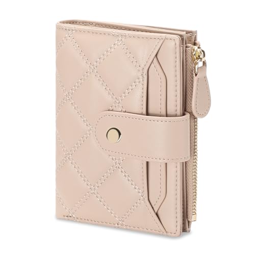 SENDEFN Geldbörse Damen Klein mit RFID-Schutz, Leder Portemonnaie mit Vielen Fächern und Zipper Münzfach von SENDEFN