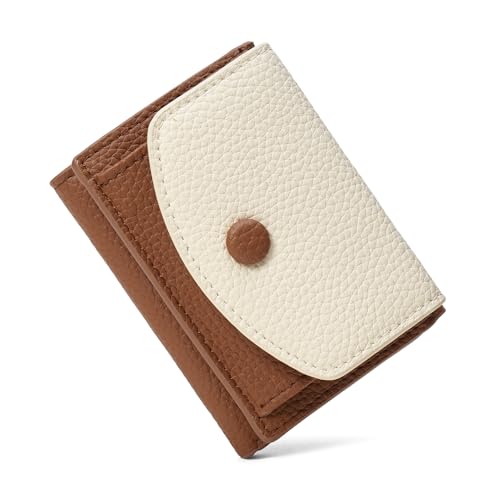 SENDEFN Geldbörse Damen klein Leder Mini Geldbeutel, Kleines Portemonnaie Damen, Kreditkartenetui mit RFID Schutz für Frauen Mädchen von SENDEFN