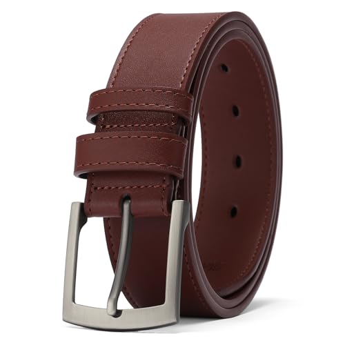 SENDEFN Gürtel Herren, Ledergürtel Herren 38 mm Breit, Herren-Gürtel für Herren Jeans und Business Anzug mit Geschenkbox Belt von SENDEFN