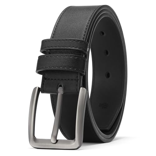 SENDEFN Gürtel Herren, Ledergürtel Herren 38 mm Breit, Herren-Gürtel für Herren Jeans und Business Anzug mit Geschenkbox Belt von SENDEFN