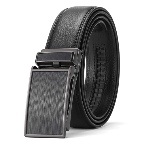 SENDEFN Gürtel Herren, Ledergürtel herren, Gürtel Ratsche Automatikschließe für Herren Jeans und Business Anzug, Breit 35mm,Größe Einstellbar Belt von SENDEFN