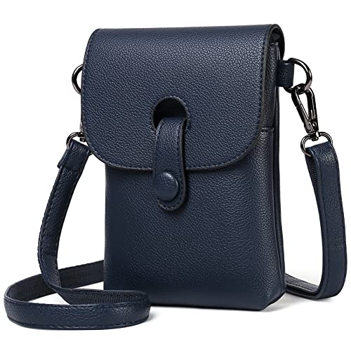 SENDEFN Handytasche zum Umhängen Damen, Crossbody Handy Schultertasche mit Kartenfächer, Leder Geldbörse Damen Handy Umhängetasche mit Verstellbar Abnehmbar Schultergurt für Handy unter 6,7 Zoll von SENDEFN